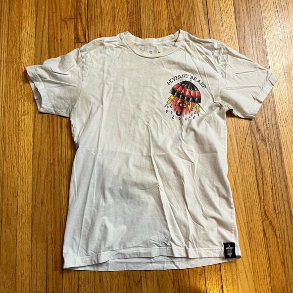 Deviant Shirt Mens Small Retro The Only Way Out is Through Umbrella - Picture 3 of 7